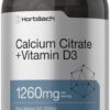Horbaach calcio citrato con d3 frasco etiqueta