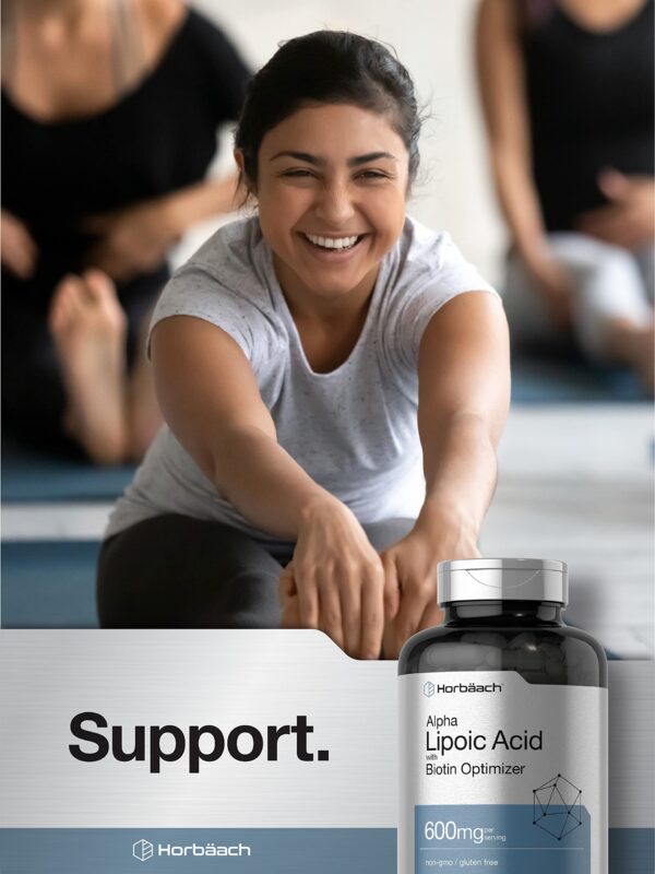 Cápsulas y Biotina en la etiqueta