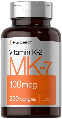 Horbäach cápsulas blandas vitamina k2 mk7 100 mcg envase 250 unidades