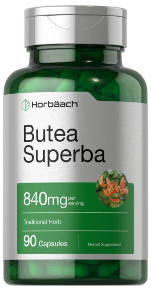 Frasco Horbäach cápsulas Butea Superba 840mg para hombre