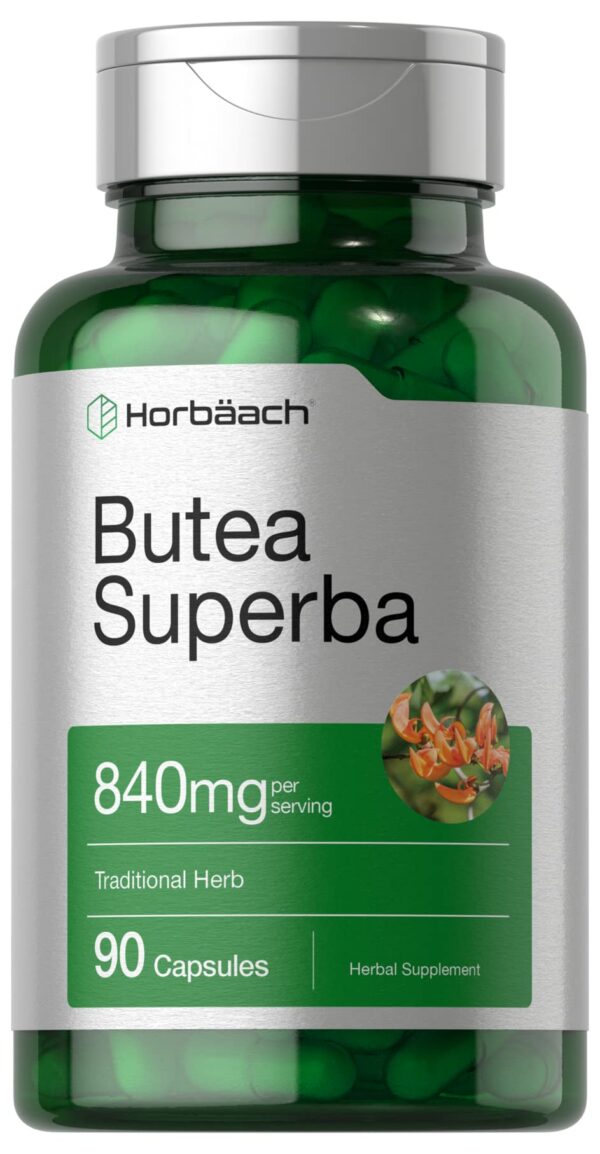 Frasco Horbäach cápsulas Butea Superba 840mg para hombre