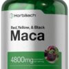 Frasco de cápsulas Horbäach de maca para hombres y mujeres