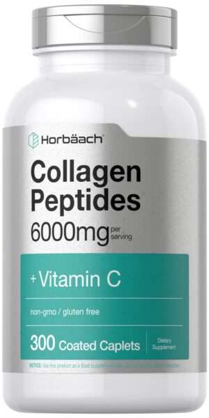 Frontal de la botella Horbaach Collagen Peptides