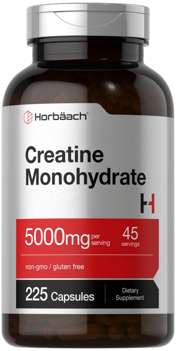 Version 1.0.0 Frente de Horbaach Creatine Monohydrate cápsulas