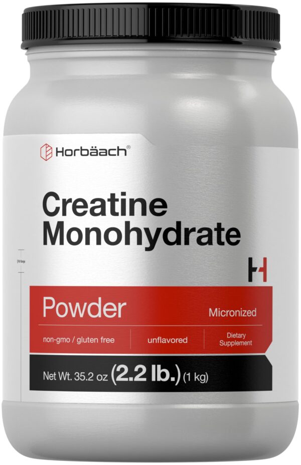Etiqueta frontal Horbaach Creatine Monohydrate