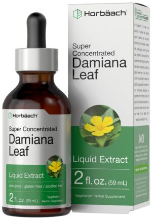 Damiana tintura 2 oz etiqueta frontal