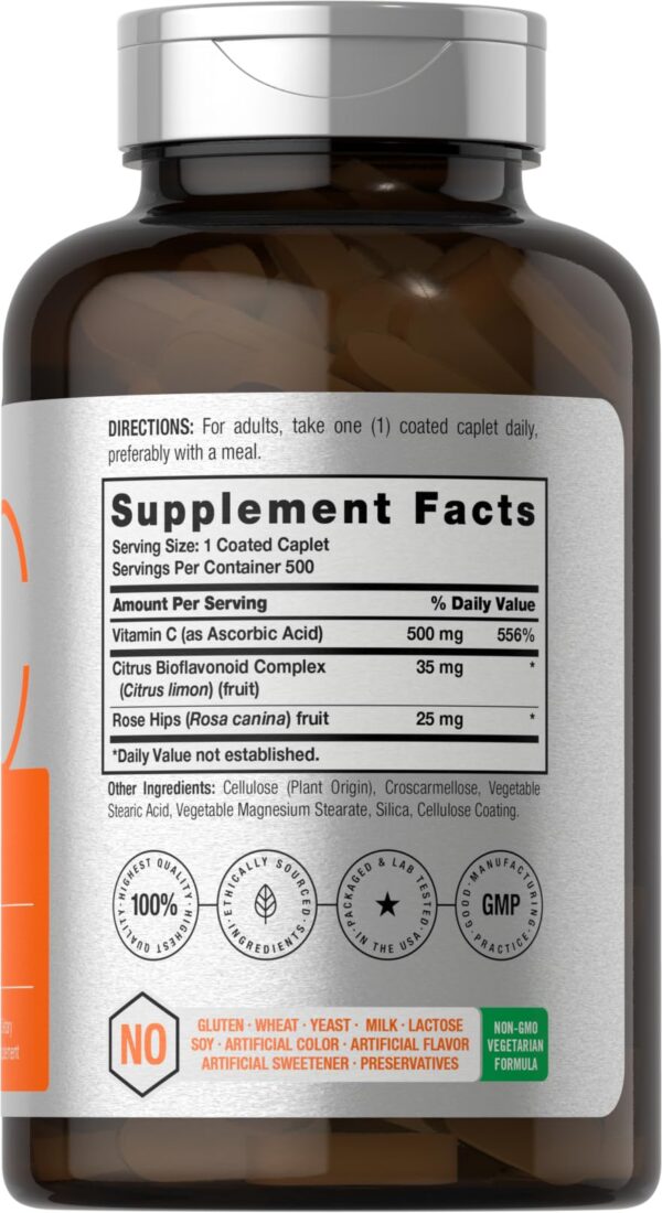 Version 1.0.0 Etiqueta frontal Horbaach Vitamina C 500 mg