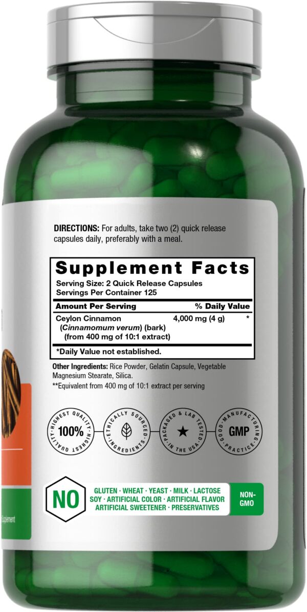 Frasco Horbäach canela Ceilán cápsulas 4000mg