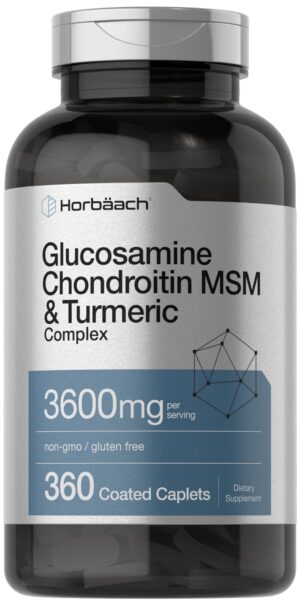 horbaach-glucosamina-condroitina-msm-curcuma-360-tabletas Botella Horbäach Glucosamina Condroitina MSM con Cúrcuma 360 tabletas