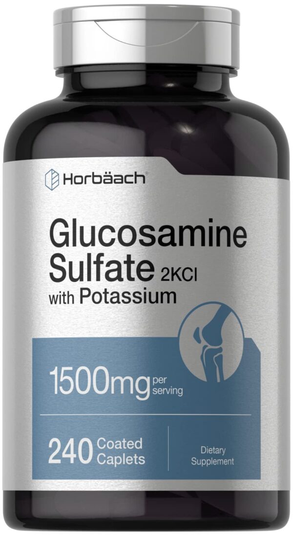 Version 1.0.0 Frente del frasco Horbaach glucosamina sulfato 1500 mg