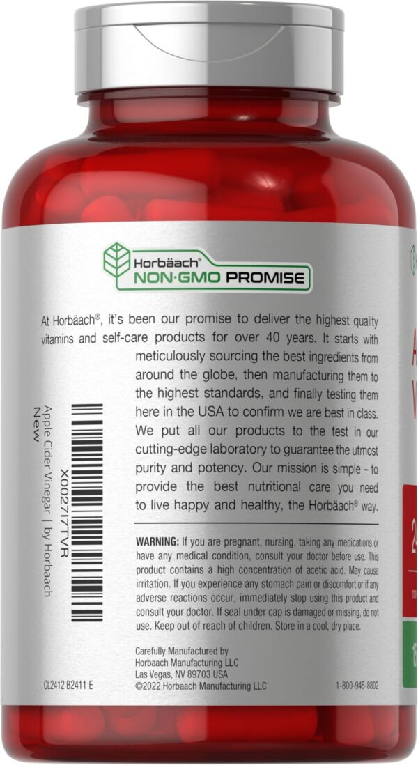 Listado de ingredientes Horbaach