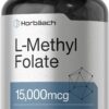 Frente de la botella Horbaach L-Methylfolate 15000 mcg