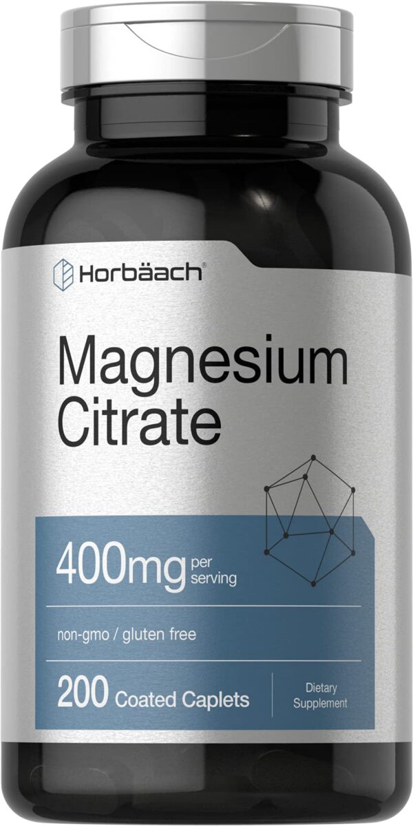 Tabletas Horbaach Magnesio Citrato 400 mg – frasco