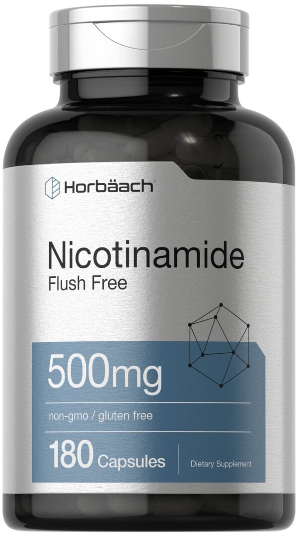 Horbäach nicotinamide 500 mg cápsulas frasco