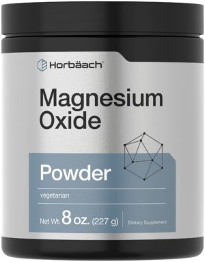 Frente del envase Horbäach Magnesio en polvo