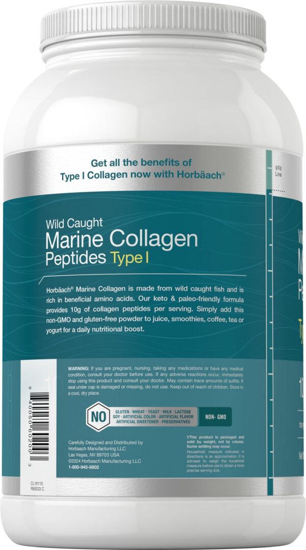 Frasco sin sabor de colágeno marino