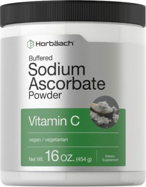 Version 1.0.0 Horbäach polvo vitamina c ascorbato de sodio vegano