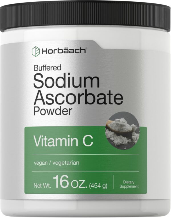 Horbäach polvo vitamina c ascorbato de sodio vegano