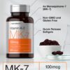 Horbäach vitamina k2 mk7 cápsulas para soporte diario