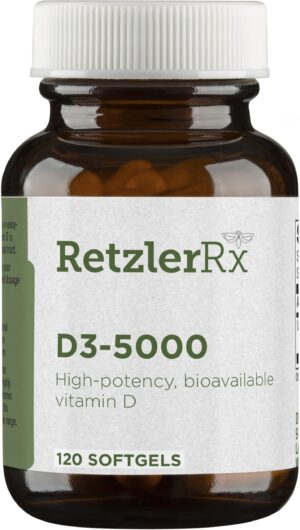 Version 1.0.0 HormoneSynergy D3-5000 vitamina D3 120 cápsulas blandas