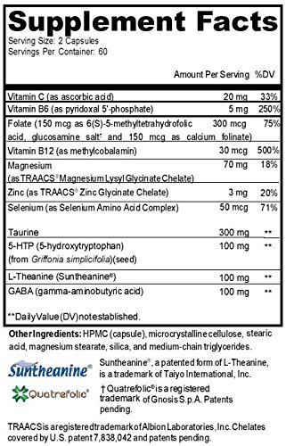 Caja y envase de RetzlerRx Brain Calm ES