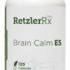Frasco de RetzlerRx Brain Calm ES con etiqueta