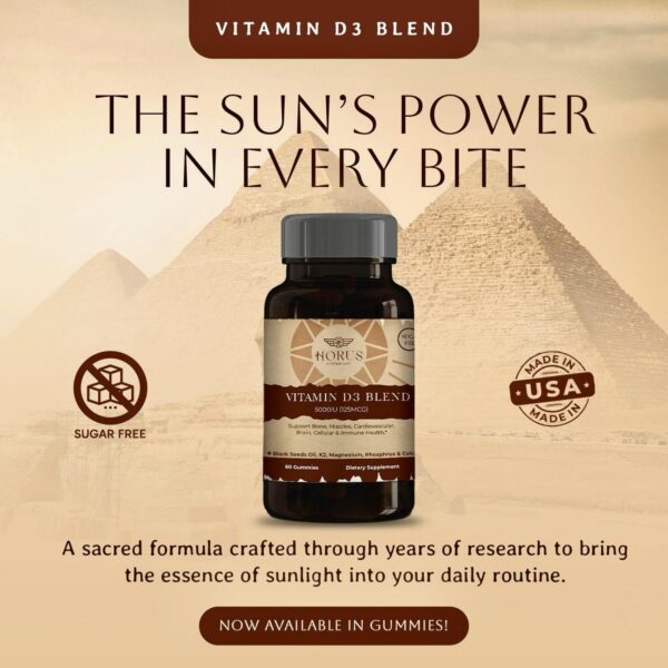 Envase de Gomitas Vitamina D3 Horus Apothecary