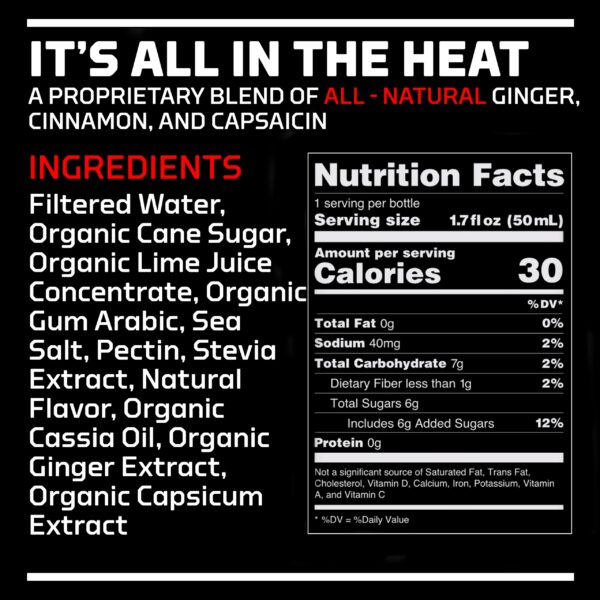 Version 1.0.0 Hotshot sports shot botella 1.7oz vista lateral