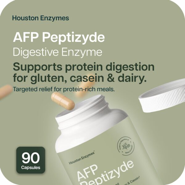 Etiqueta frontal AFP Peptizyde Houston Enzymes