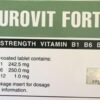 Etiqueta trasera de HOVID Neurovit Forte 100 tabletas