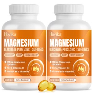 Frente del envase Hovika Magnesium Glycinate Softgels
