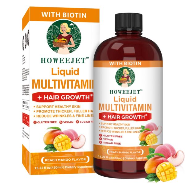 Howeejet multivitamínico líquido frasco frontal
