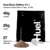 Version 1.0.0 Etiqueta nutricional de Huel Black Edition