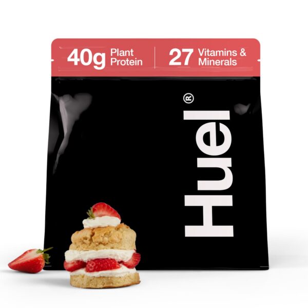 Frasco Huel Black Edition Strawberry Shortcake frontal