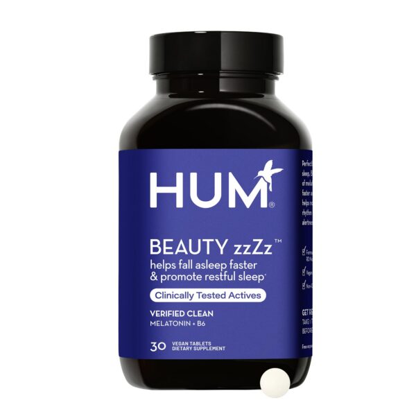 HUM Beauty zzZz suplemento de sueño con melatonina y vitamina B6