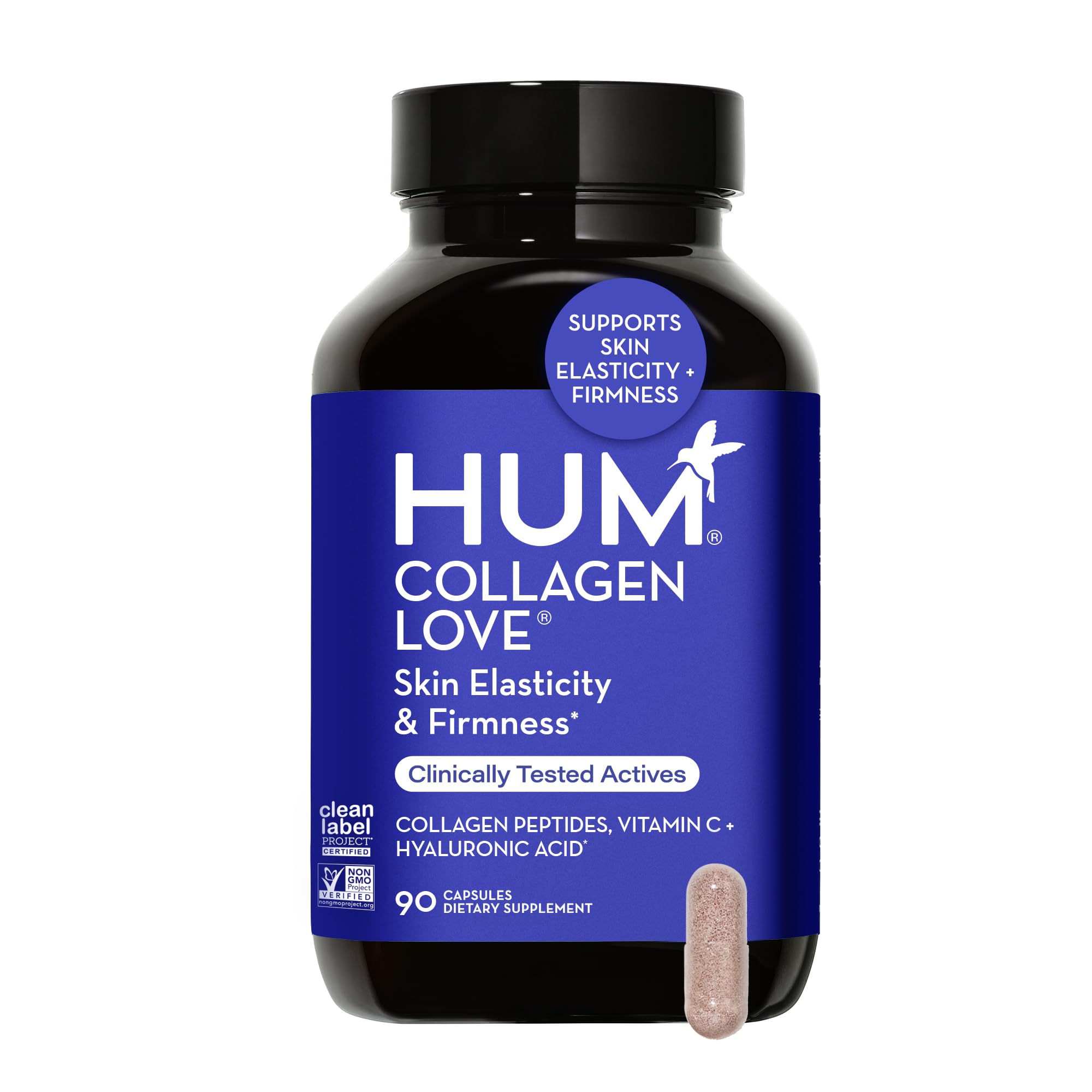 HUM Collagen Love Skin cápsulas, colágeno 1 y 3, ácido hialurónico