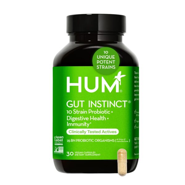 HUM Gut Instinct probióticos diarios para salud digestiva