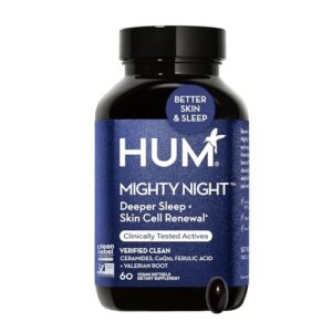 HUM Mighty Night suplemento nocturno en envase
