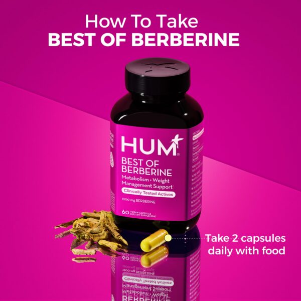 Paquete de suplemento HUM Best of Berberine 1200mg 60 cápsulas