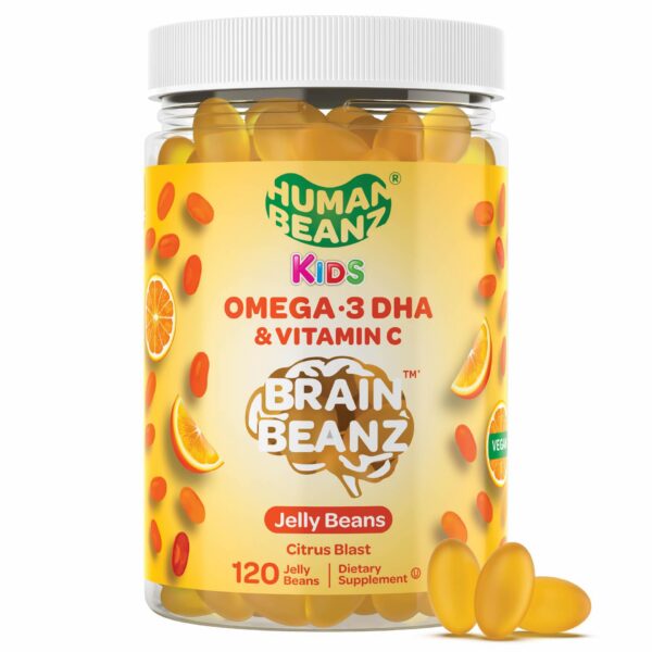Frasco de gomitas Omega-3 para niños Human Beanz