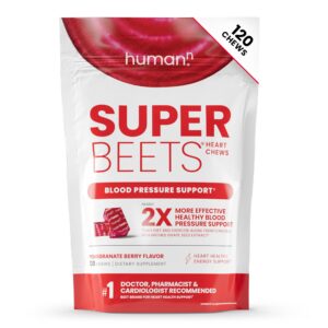 Version 1.0.0 HumanN SuperBeets masticables sabor granada y bayas