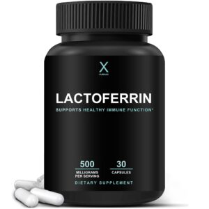 Version 1.0.0 HUMANX lactoferrina 500 mg etiqueta frontal