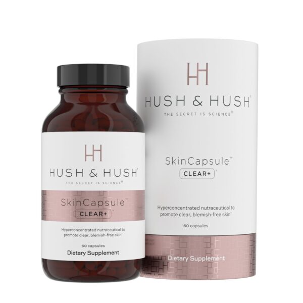 Hush & Hush SkinCapsule Clear+ suplemento vegano para acné