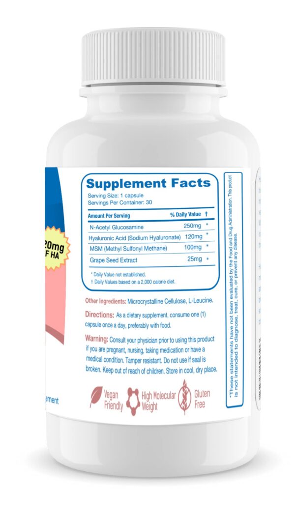 Cápsulas en frasco translúcido