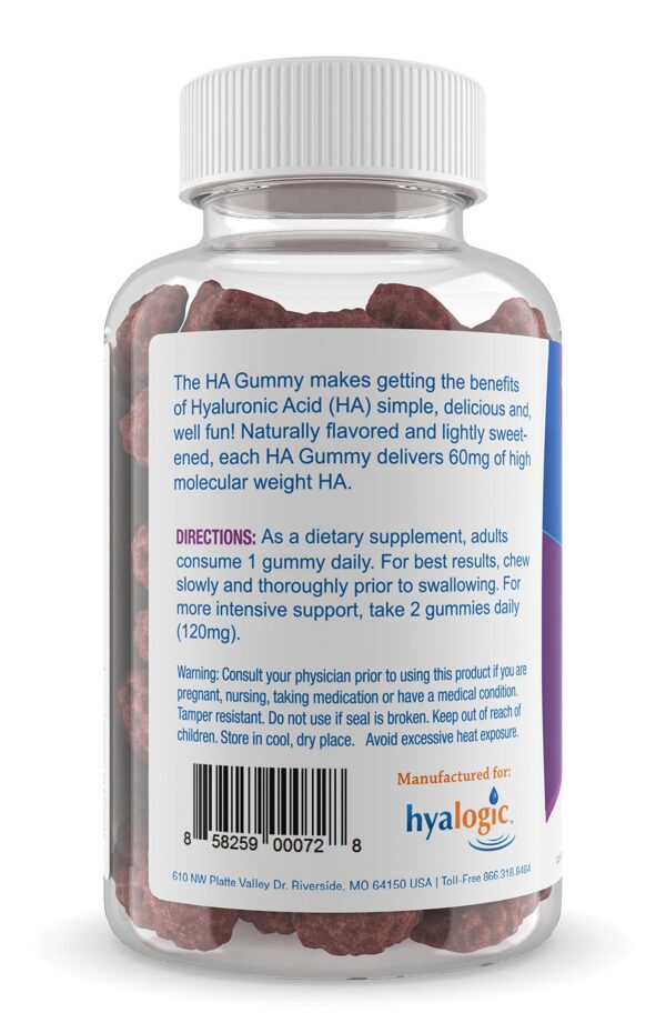 Gomitas rojas masticables Hyalogic