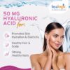 Detalle de la etiqueta de Hyalogic hyaluronic acid líquido