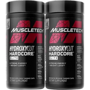 Cápsulas Hydroxycut Hardcore Elite en frasco