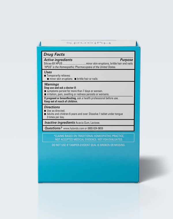 Etiqueta Hyland's Silicea 6X