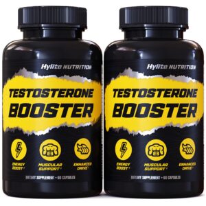 Frente del frasco Testosterone Booster