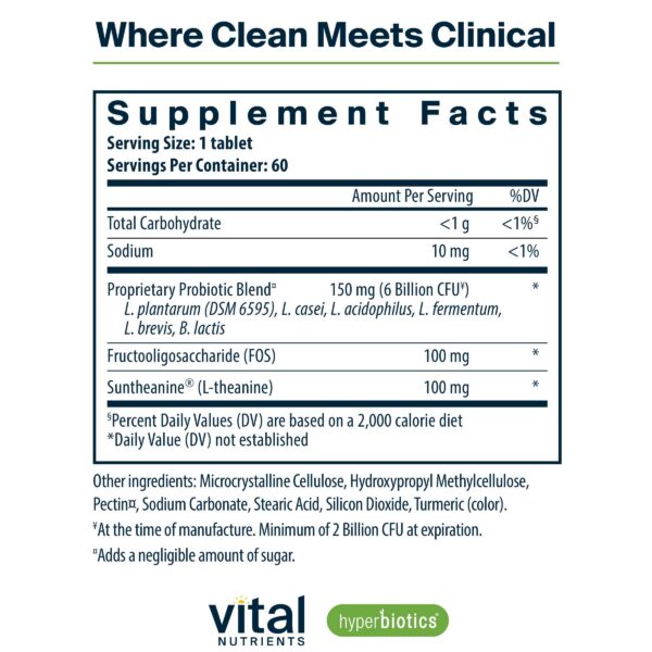 Hyperbiotics Pro Mood probiótico para estrés y apoyo de ánimo